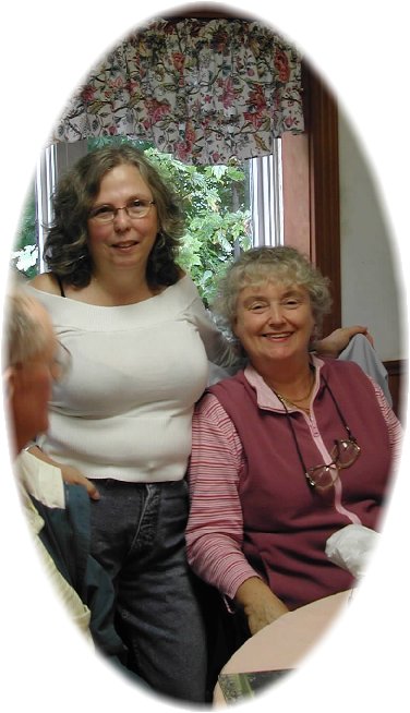 Chris and me in my kitchen, September 2006